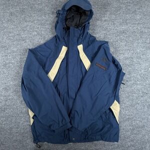 Vintage 90s Bonfire Platinum Snowboarding Jacket Men XL Hooded Waterproof Winter